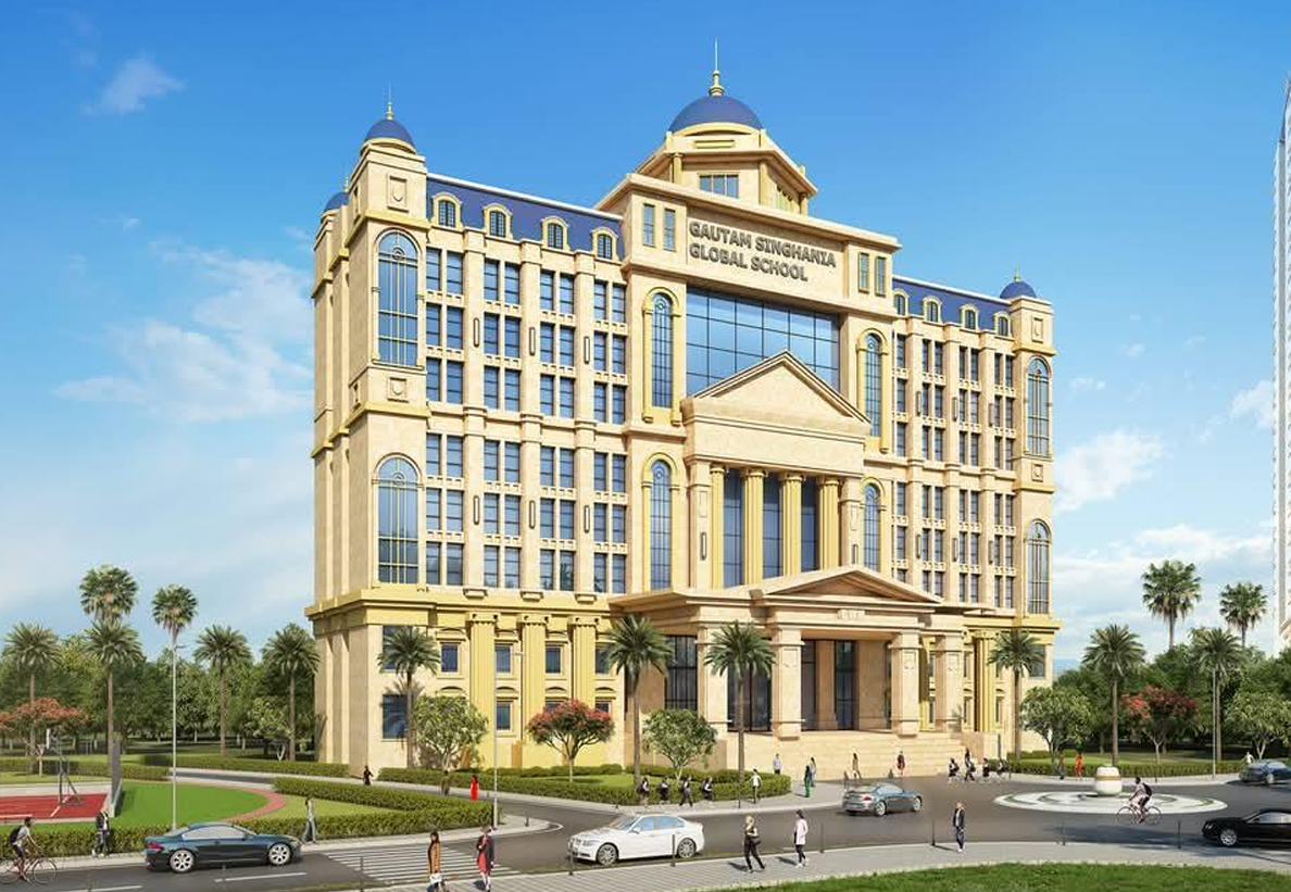 Photo of Cartagena's cathedral at the background and some colonial style houses